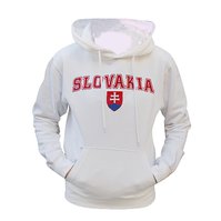 Mikina Slovakia kapuca biela